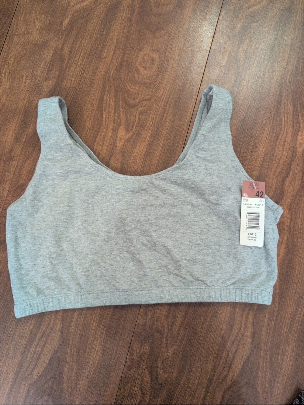 Fruit of the Loom Women Tank Style Cotton Sports Bra 42 360 Stretch NWTs VTG